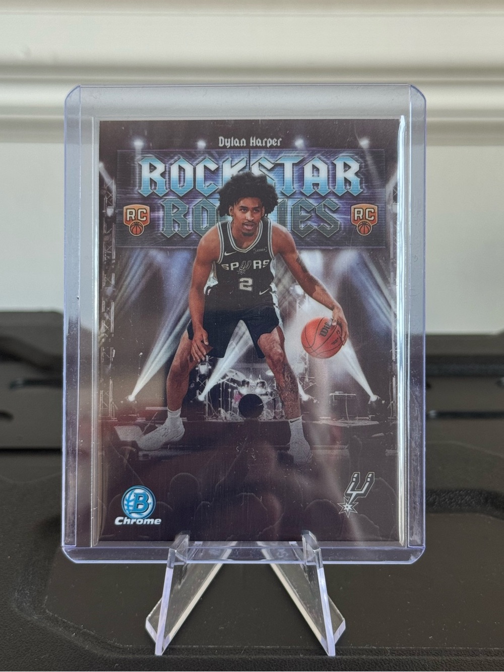 2025 Dylan Harper Topps Chrome Rockstar Rookie Card #sanantoniospurs